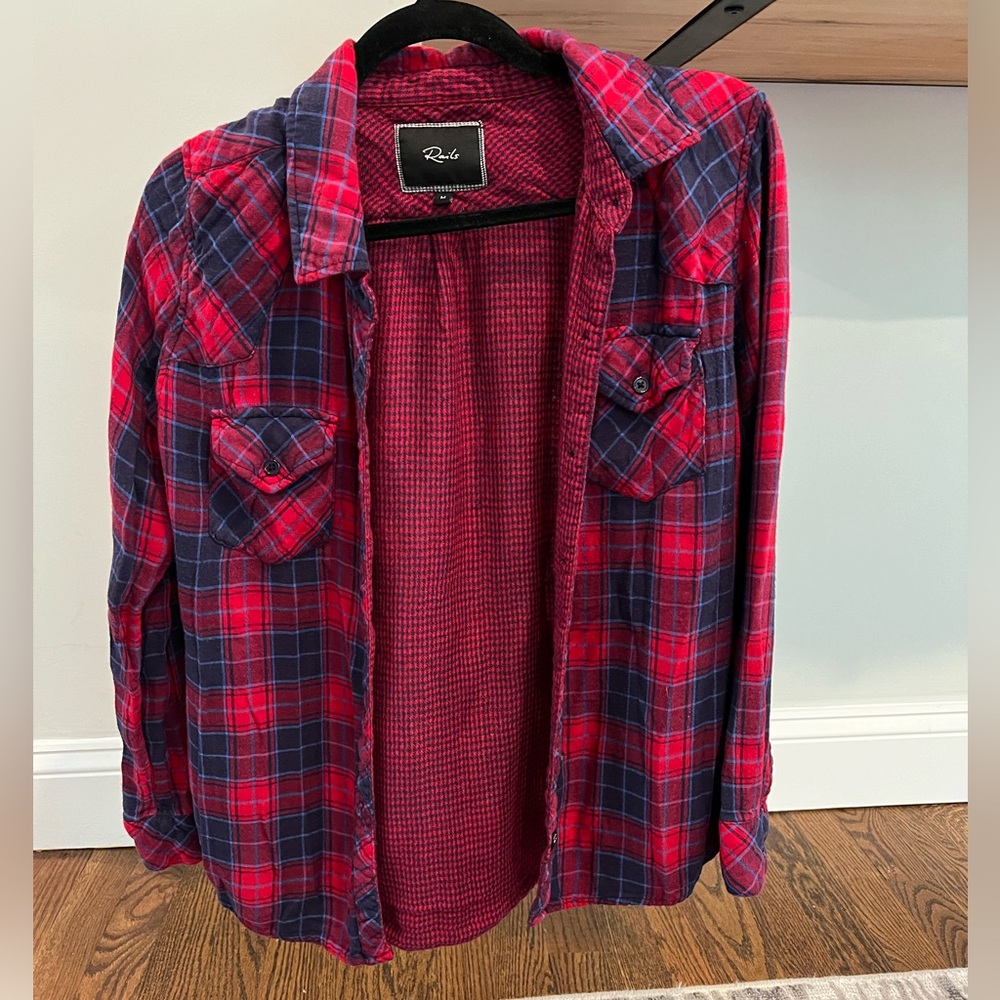 Rails Red Flannel Shirt